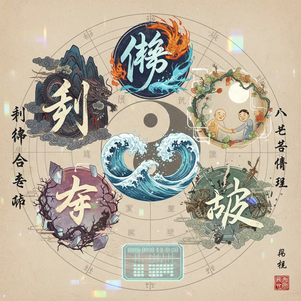 八字命理 - 刑衝合害破