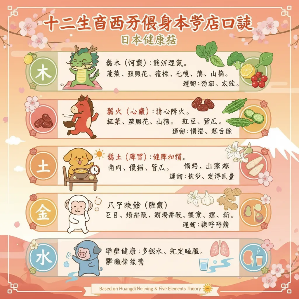 五行與臟腑對應及養生調理策略