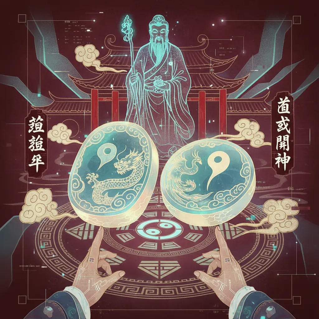 道教問神 - 筊杯