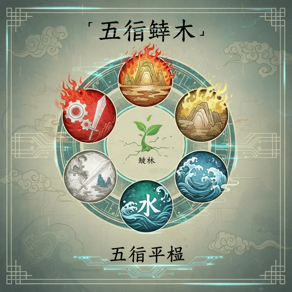五行平衡 - 五行缺木