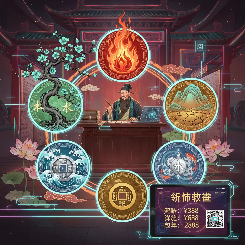 算命收費 - 五行